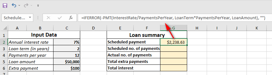 Create An Excel Amortization Schedule With Irregular Payment 0033