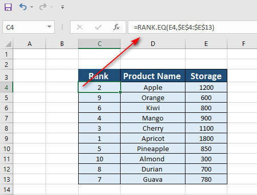 rank-the-values-of-the-column