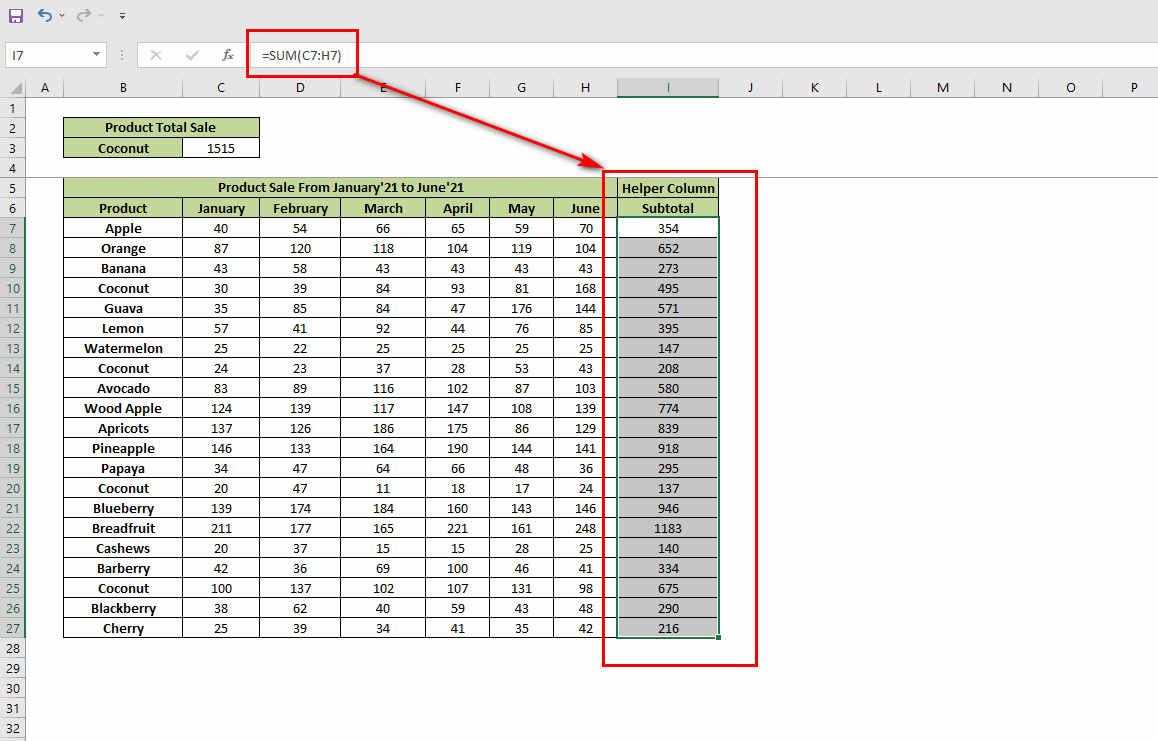 sumif-enter-helper-in-column-i