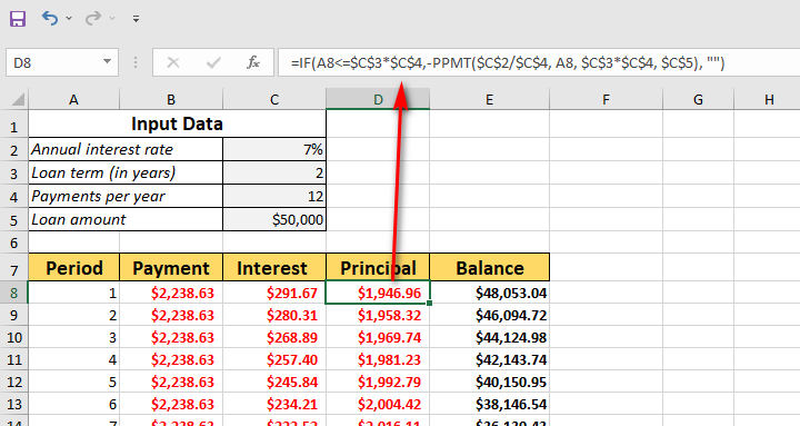 use-if-formula-in-amortization-schedule