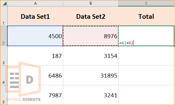 add-two-cells-using-plus-excel