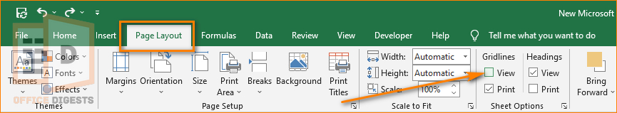 disable-gridlines-excel