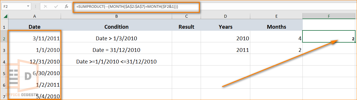 count-birthdays-by-month-excel