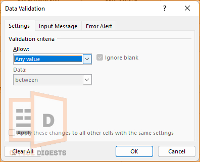 allow-any-value-data-validation