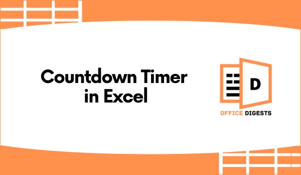 how-to-add-countdown-timer-in-excel