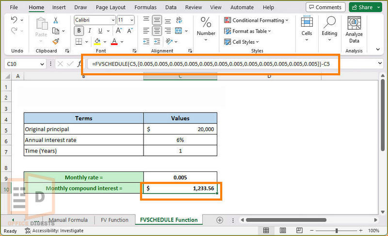 fvschedule-function-excel