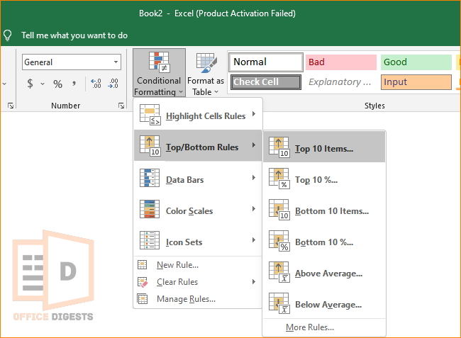 top-bottom-items-conditional-formatting-excel