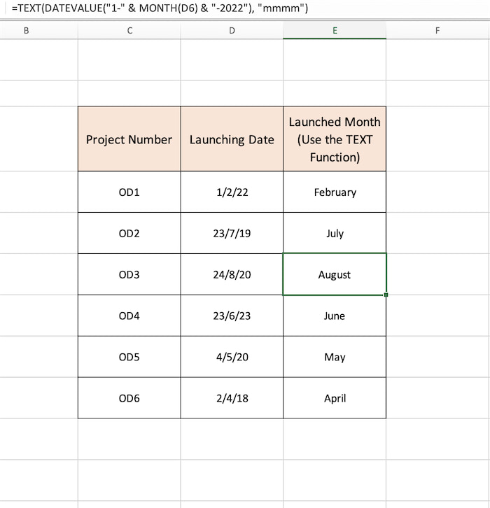 convert-date-to-month-using-text-function