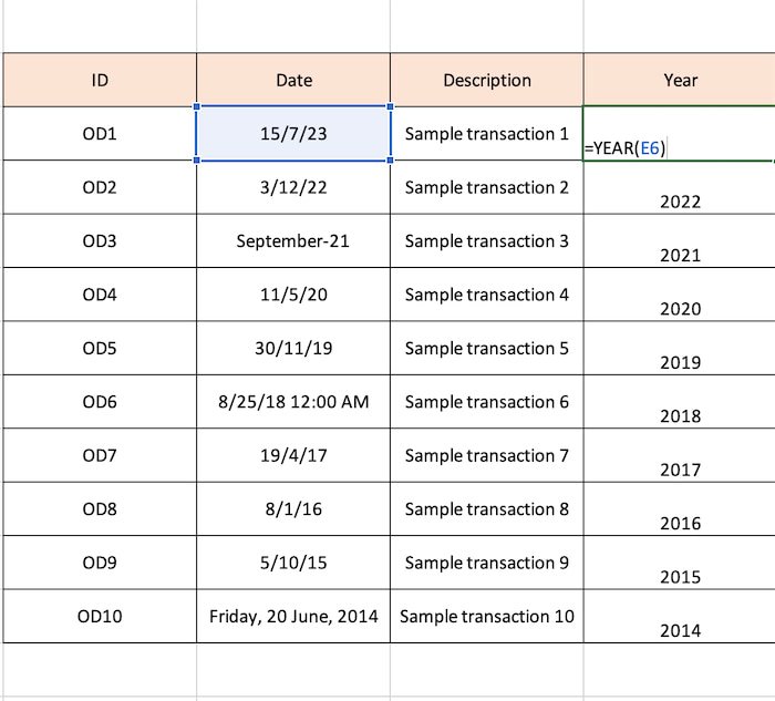 How To Extract Year From Date In Excel With Examples 