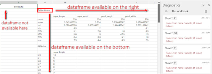 dataframe-sheet-error