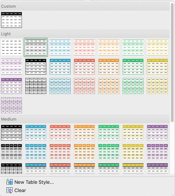 excel-table-design